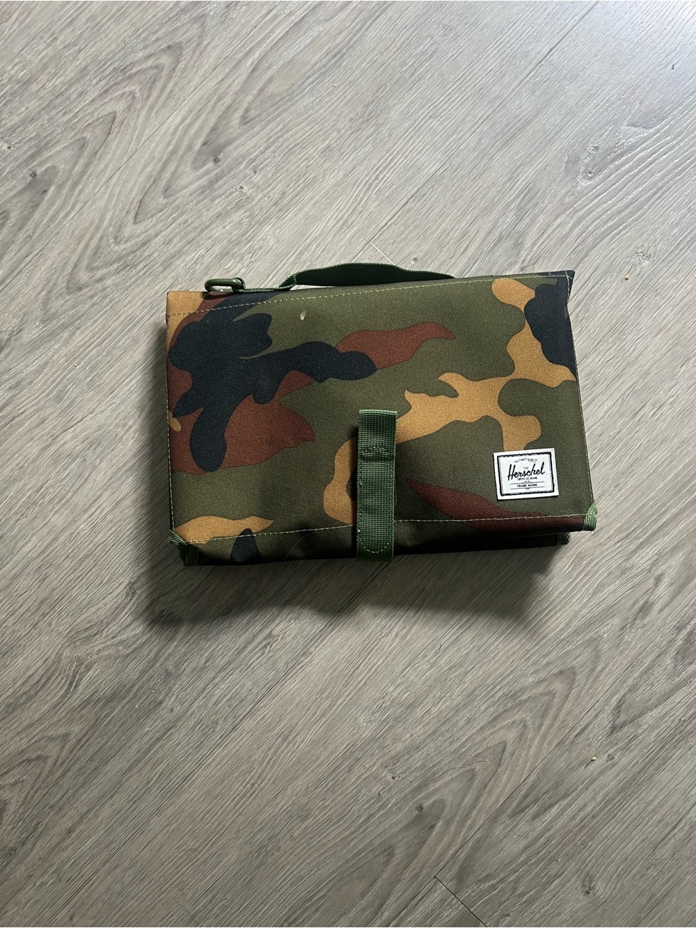 Herschel Supply Company Camo Kids Toiletry Bag - Green/Brown/Black